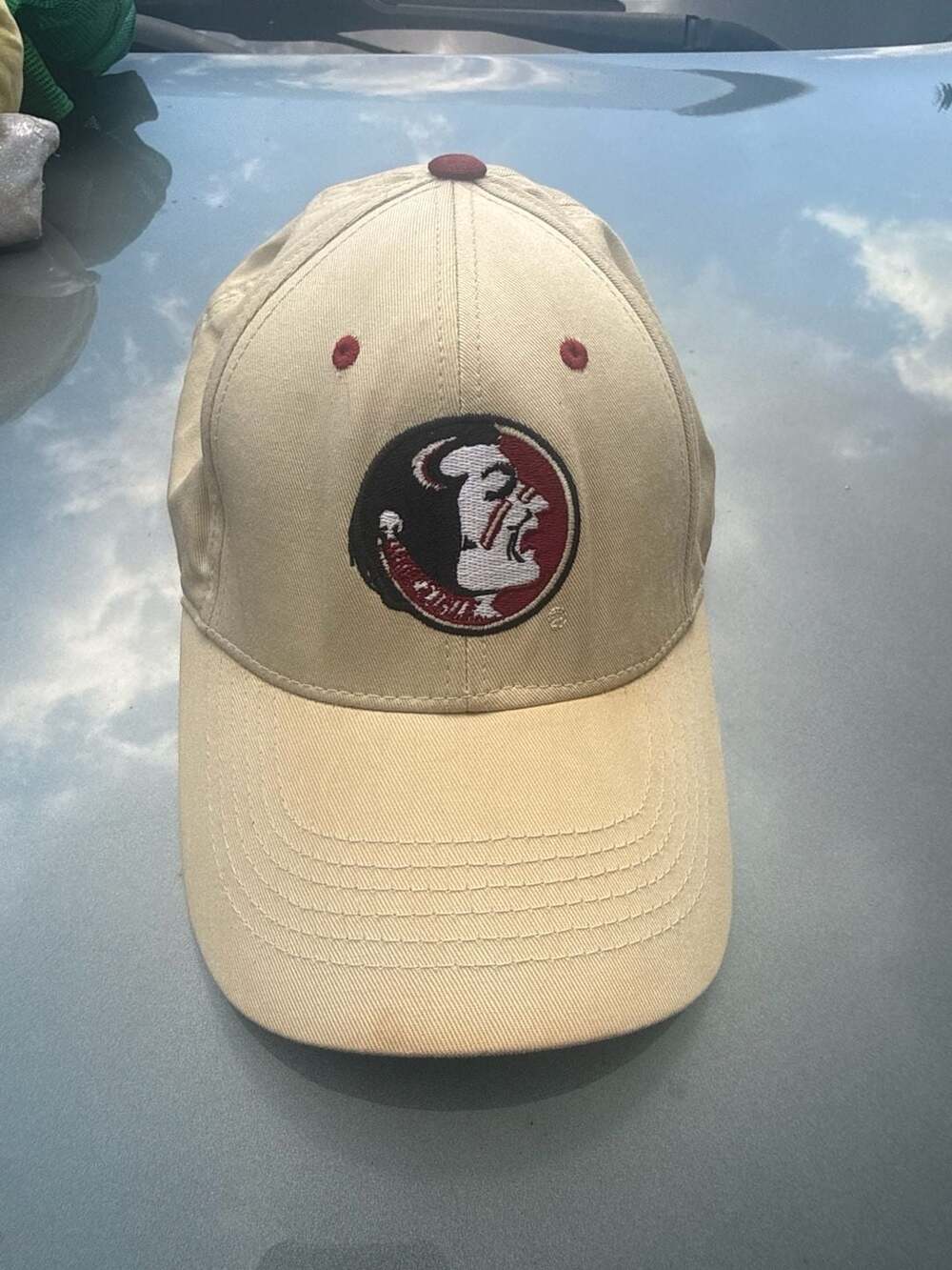 Captivating Headgear Florida State Seminoles FSU Beige Adjustable Baseball Hat
